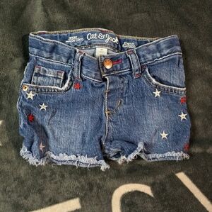 Cat & Jack "4th Of July" Denim Shorts